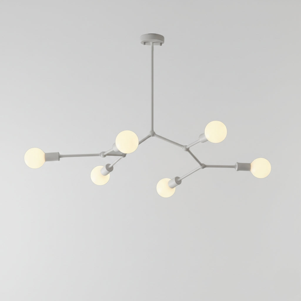 Lustre LED Industriel à Branches Métalliques