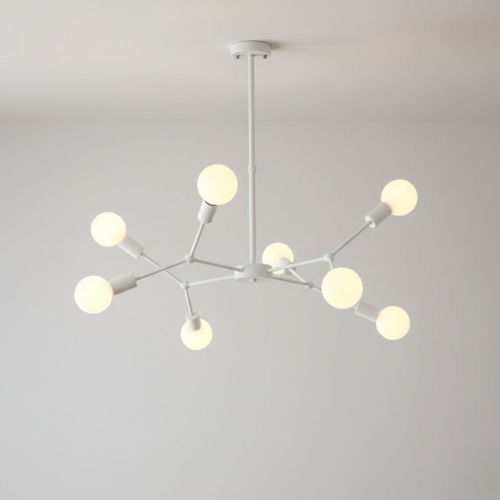 Lustre LED Industriel à Branches Métalliques