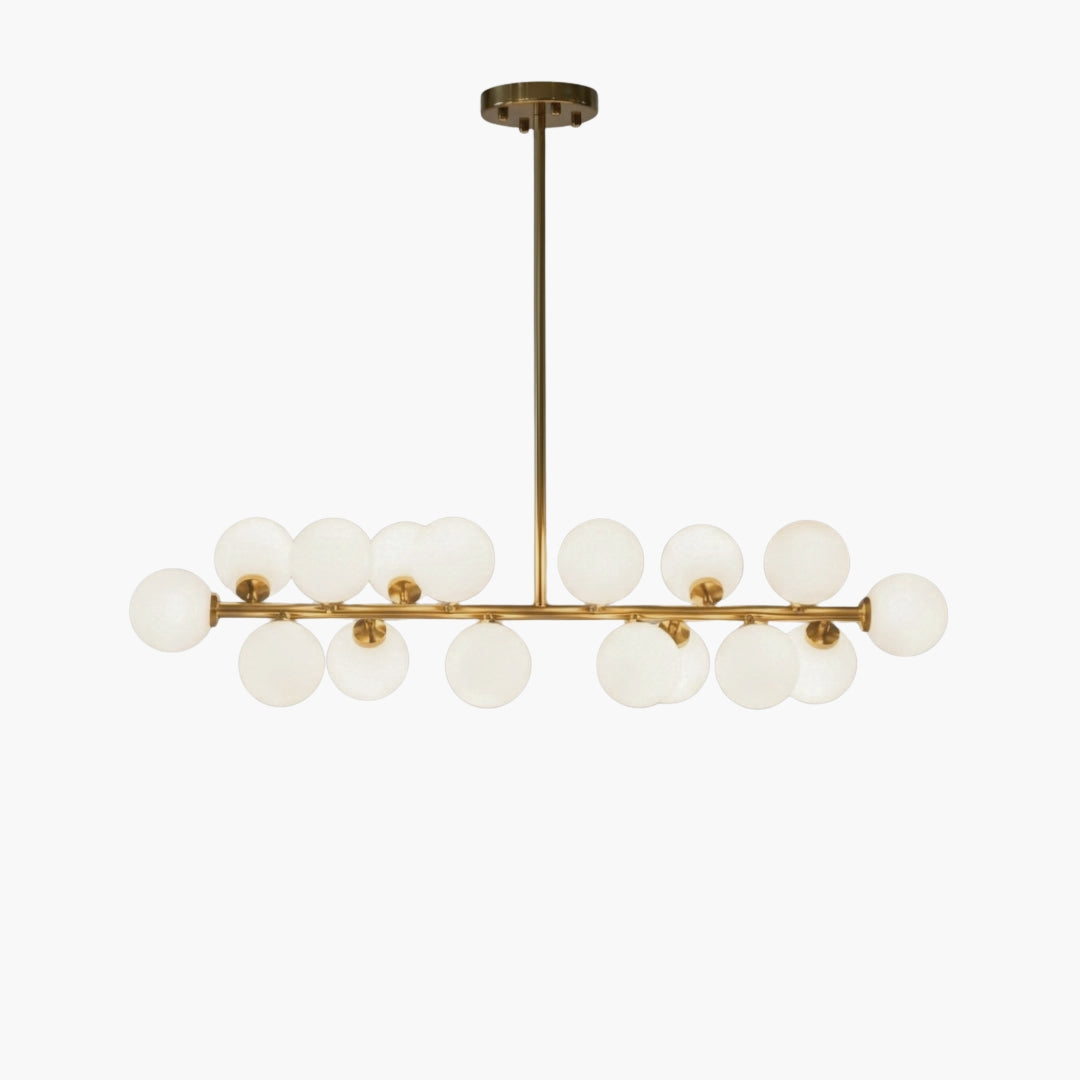 Lustre LED design branches noir ou doré verre