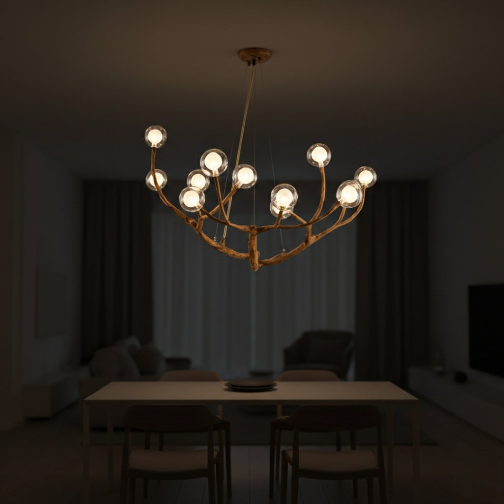 Lustre moderne LED design branches d’arbre premium