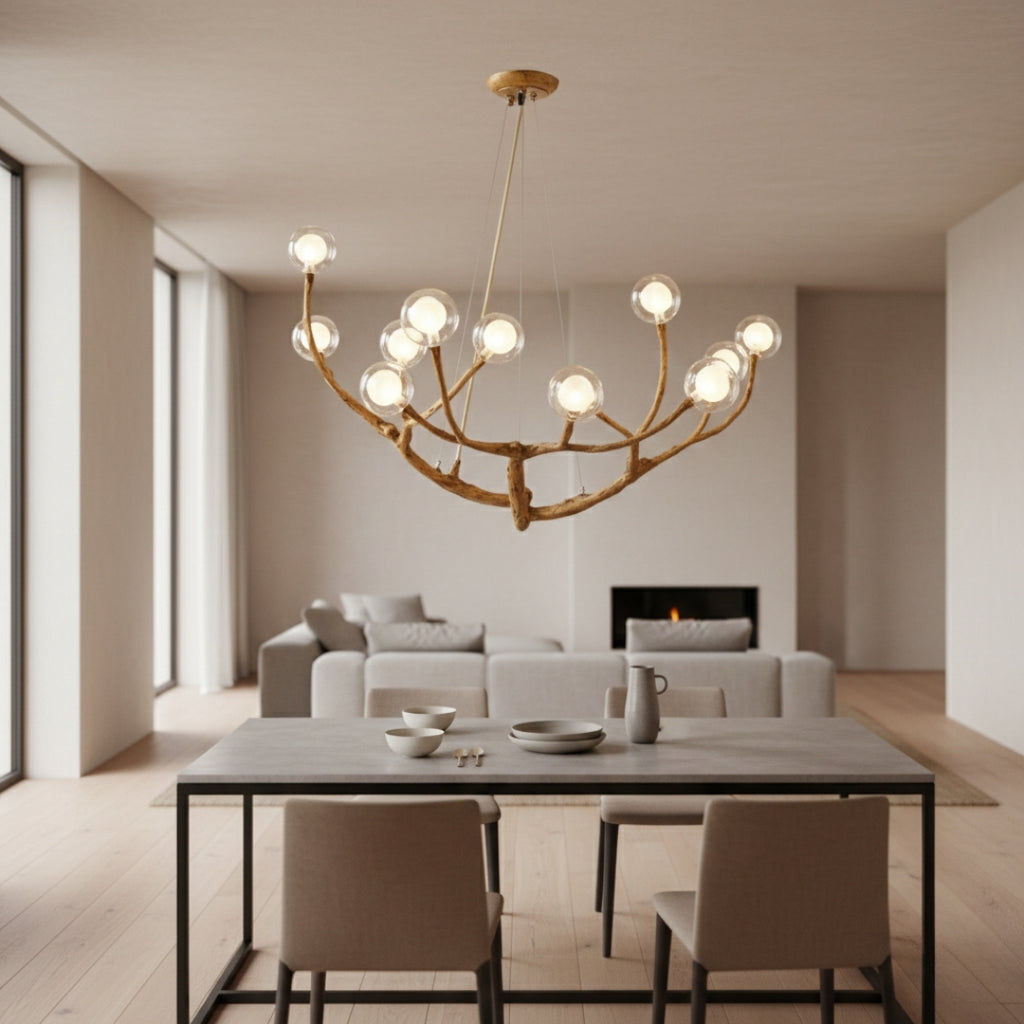 Lustre moderne LED design branches d’arbre premium