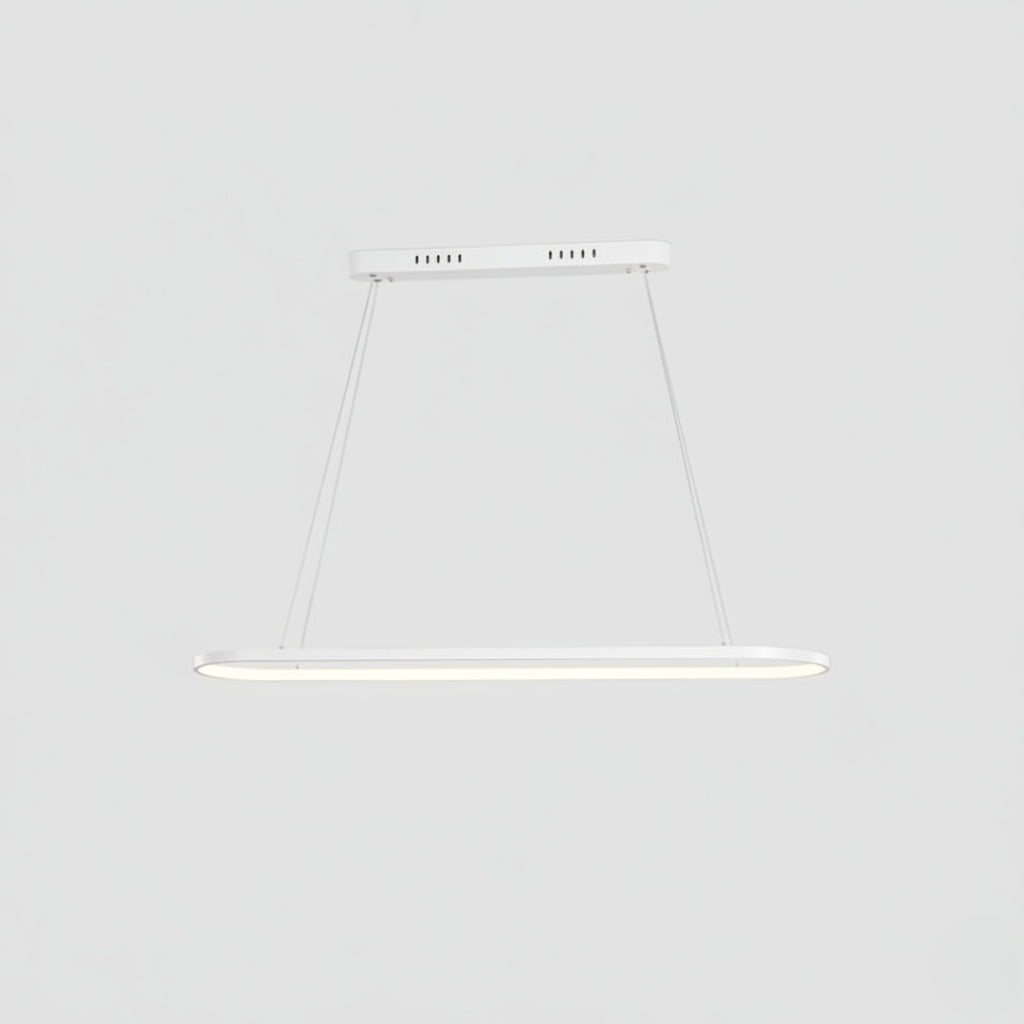 Lustre suspendu LED en aluminium au design arrondi