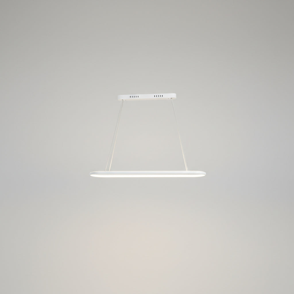 Lustre suspendu LED en aluminium au design arrondi
