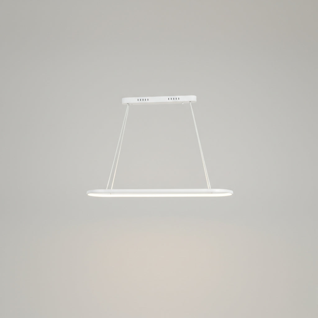 Lustre suspendu LED en aluminium au design arrondi