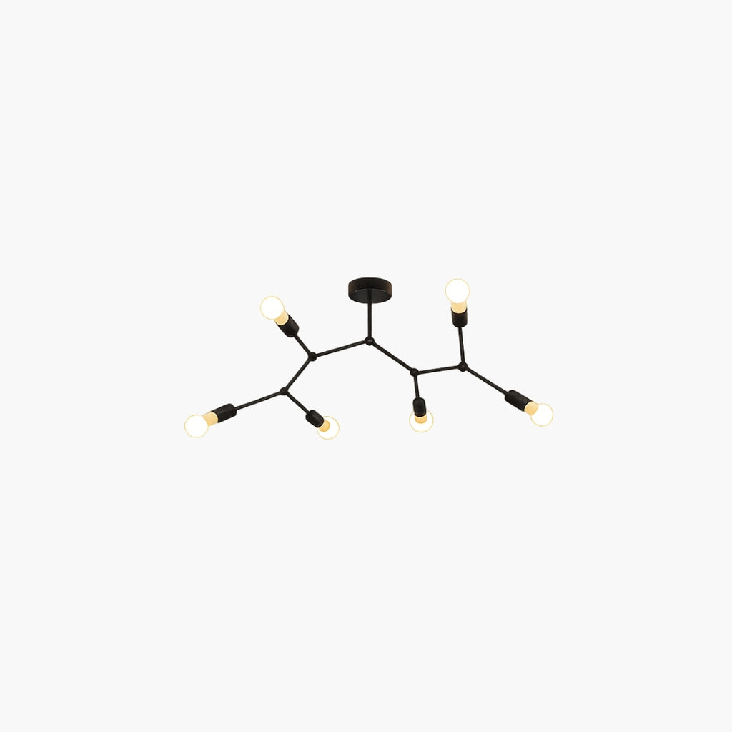 Plafonnier Branche Spots Rétro Design