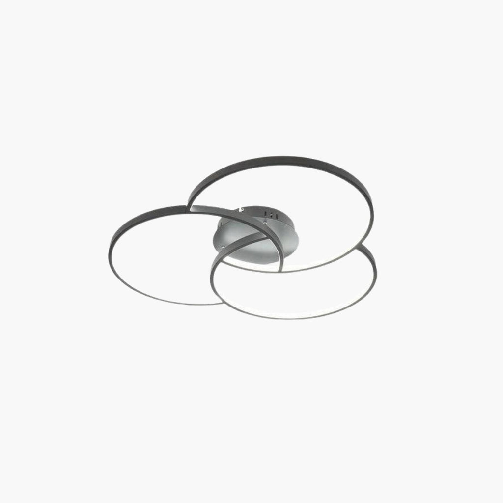 Plafonnier LED Design Rosace Triple Cercle