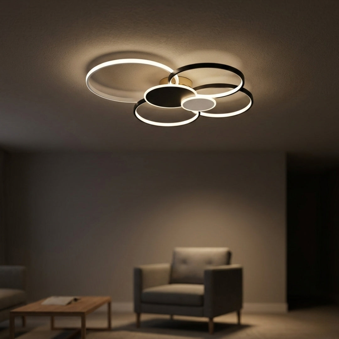 Plafonnier LED Moderne Dimmer avec Télécommande
