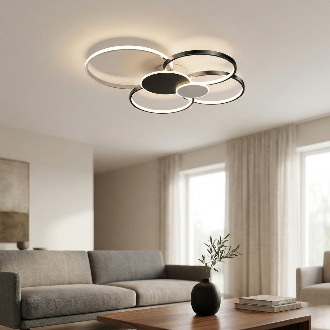 Plafonnier LED Moderne Dimmer avec Télécommande
