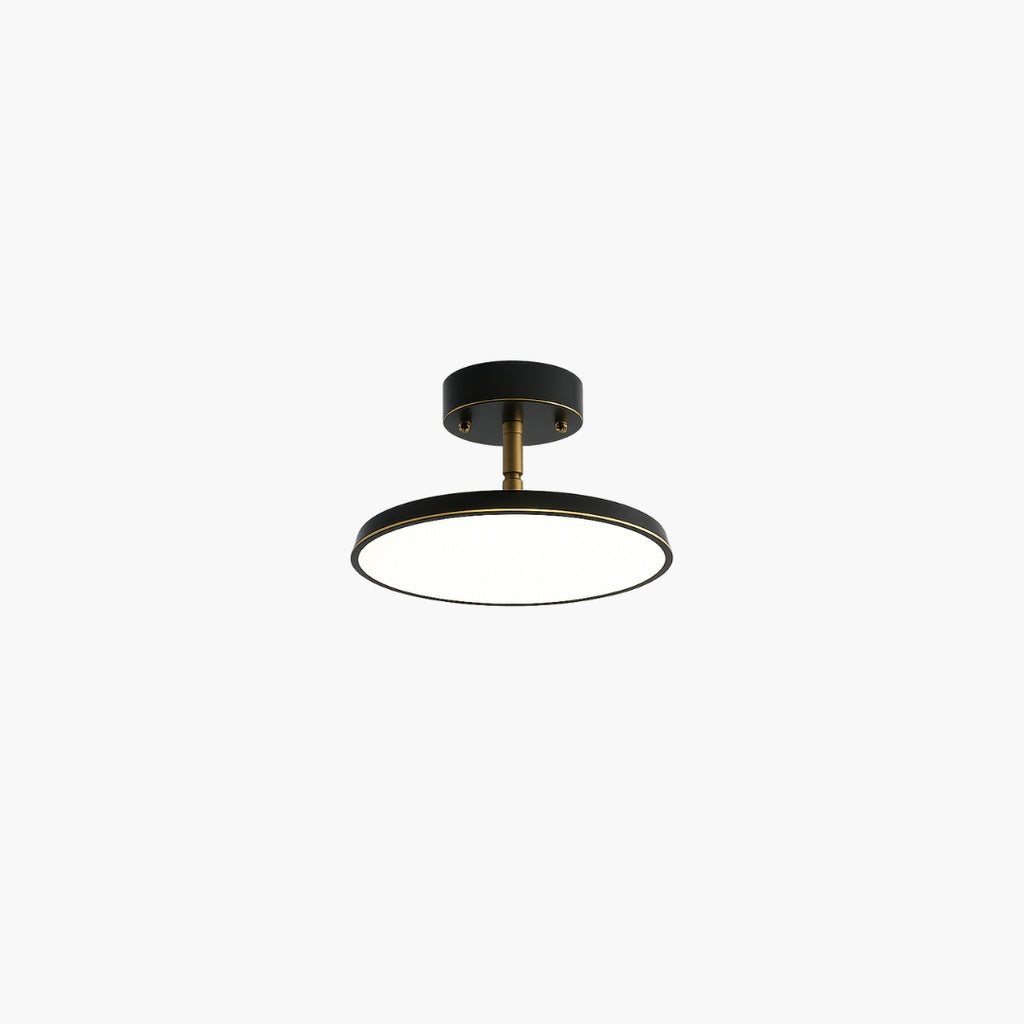 Plafonnier LED minimaliste cuivre design moderne