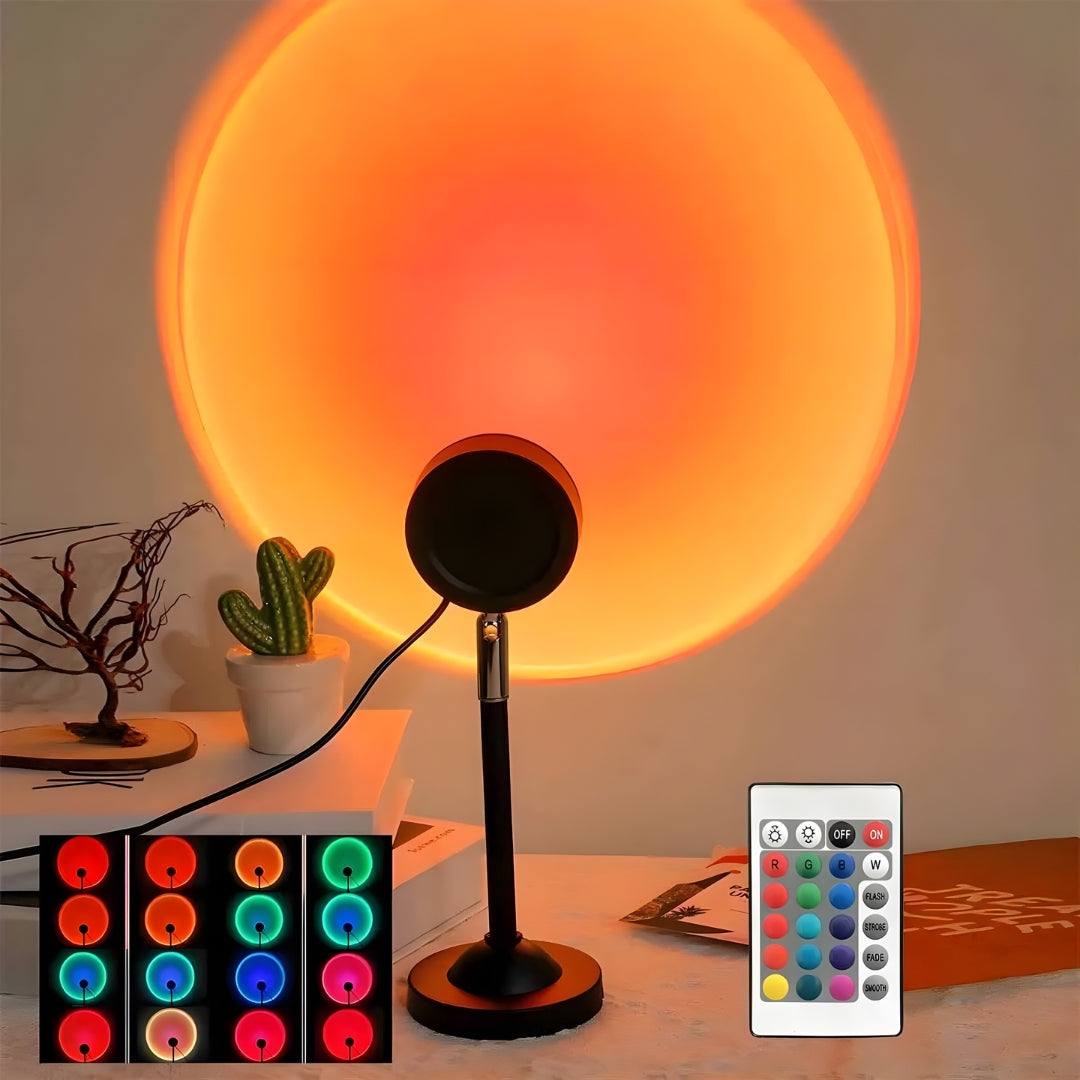Lampe De Chevet Coucher De Soleil 16 Couleurs