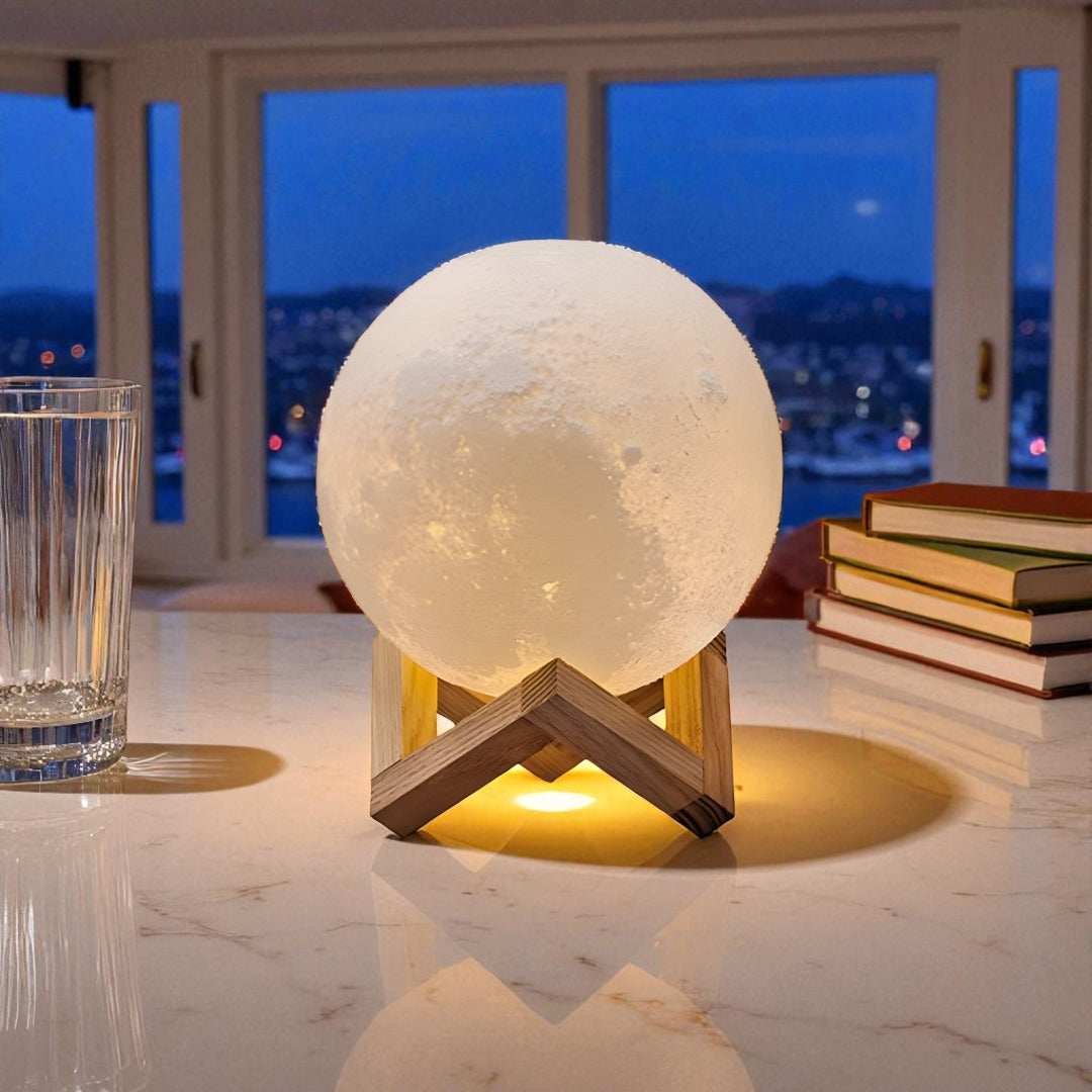 Lampe De Chevet En Forme De Lune