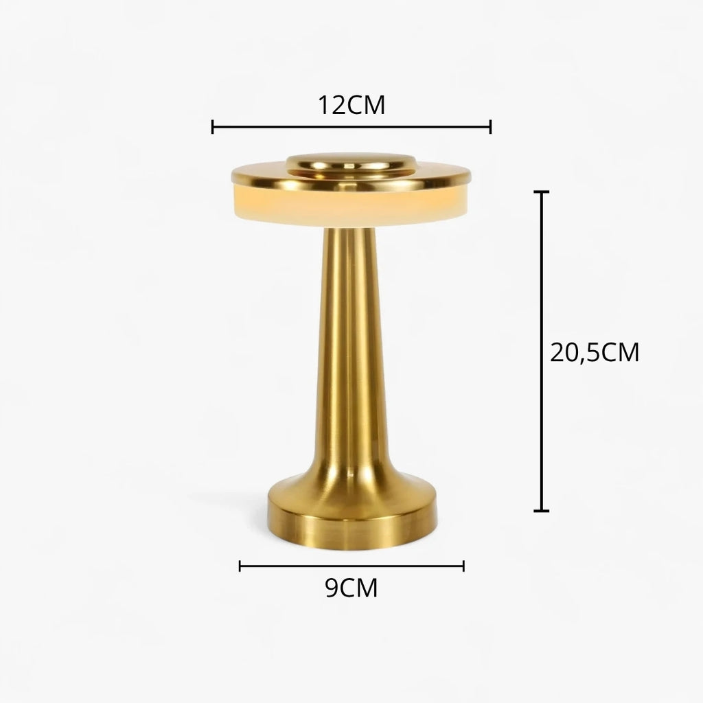 Lampe De Chevet Tactile Doré