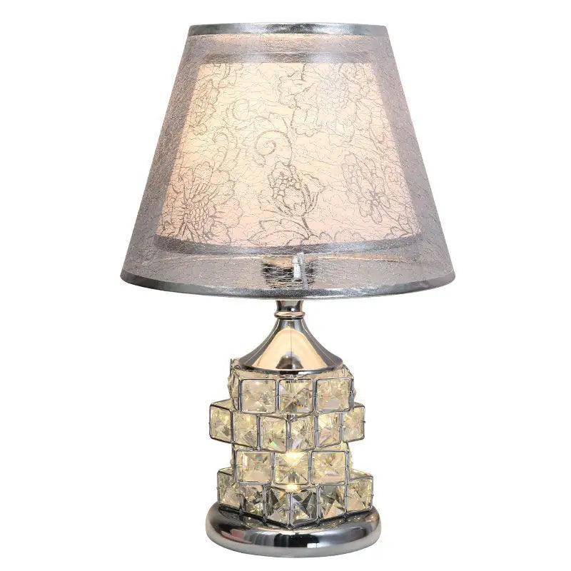 Modern Crystal Table Lamp European Style Luxury Wedding Gift Ideas Sweet Bedroom Lamp Home Decor Golden Lamp