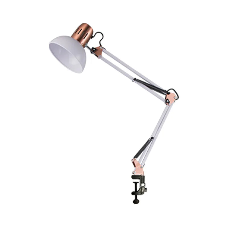 Industrial Foldable LED Table Lamp With Clamp E27 Telescopic Swing Arm Dormitory Reading Lamp Bedside Childern's Room Desk Light