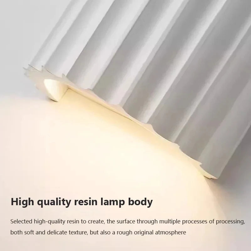 Macaron LED Wall Lamp Resin Home Decor Fixtures Wall Light Luxury Home Decor Wall Sconce For Living Room Bedside Hallway Lamp