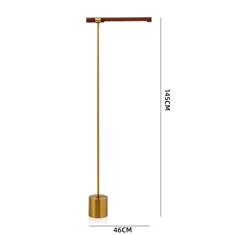 Modern simple wood grain LED desk lamp hotel art decoration table lamp bedroom study eye protection reading table lamp indoor