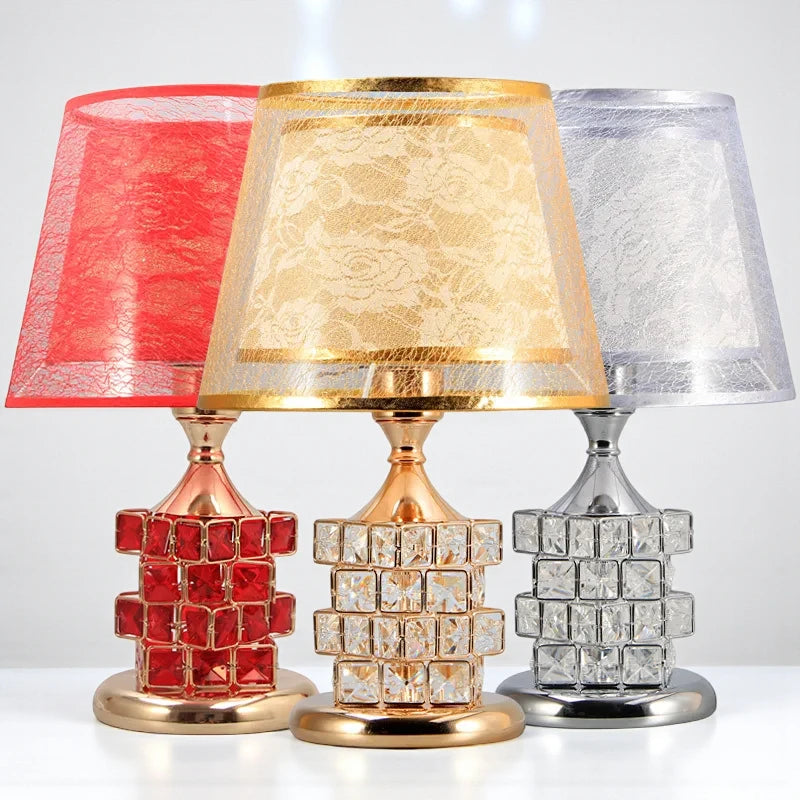 Lampe De Chevet Pied Cristal