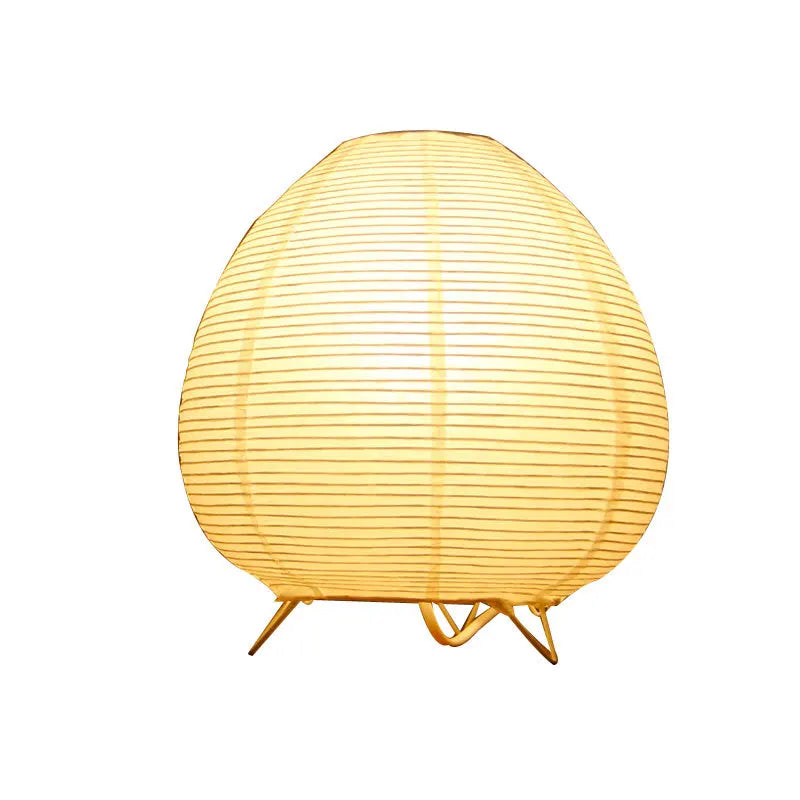 Nordic Paper Lantern Table Lamp Japanese Style Modern Living Study Room Bedroom Bedside LED Night Lighting Decor Drop Shipping