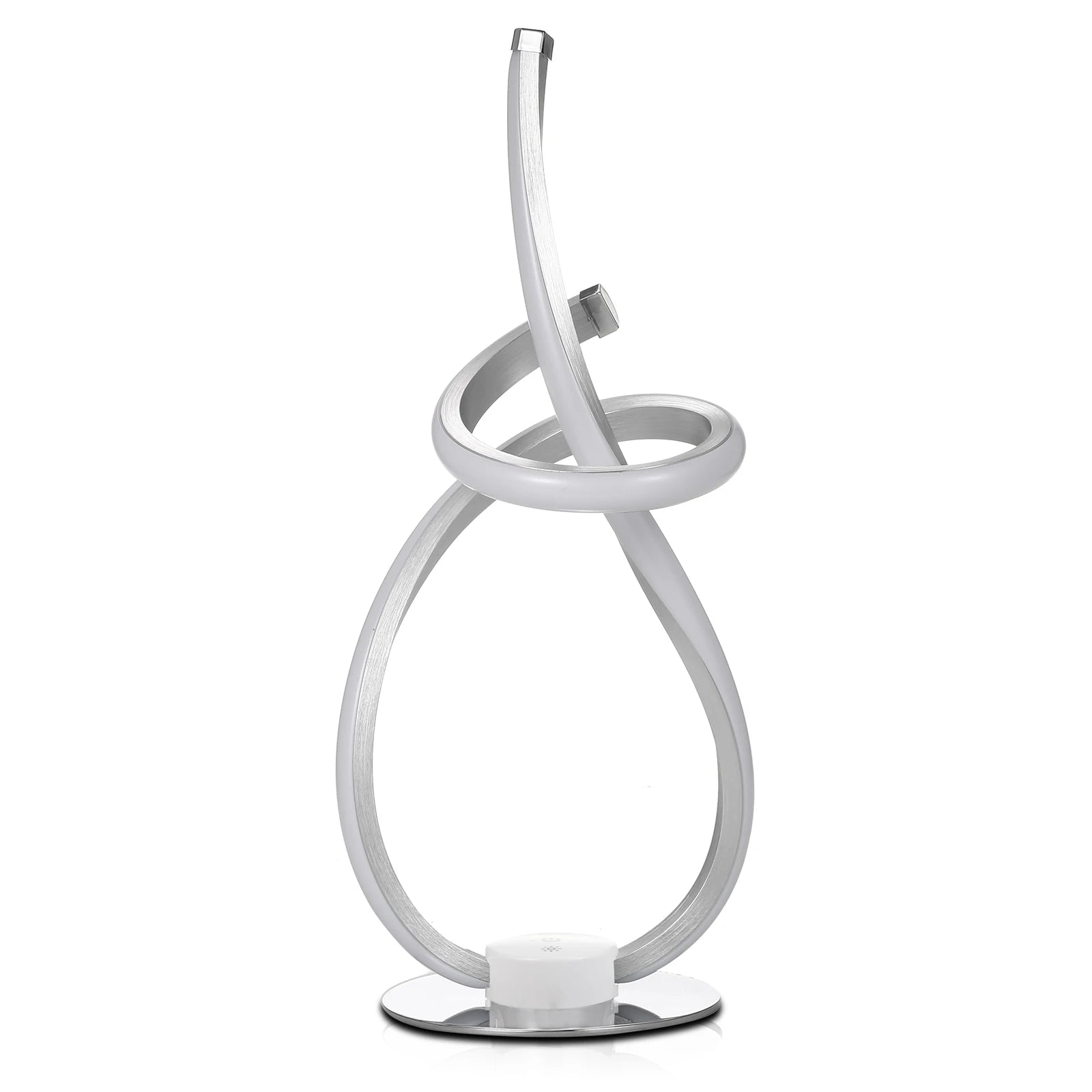 Neoglint Modern Spiral Table Lamp 3 Light Colors Night Light Ambient LED Nightstand Lamp Dimmable Bedroom Lamp Unique Lamps