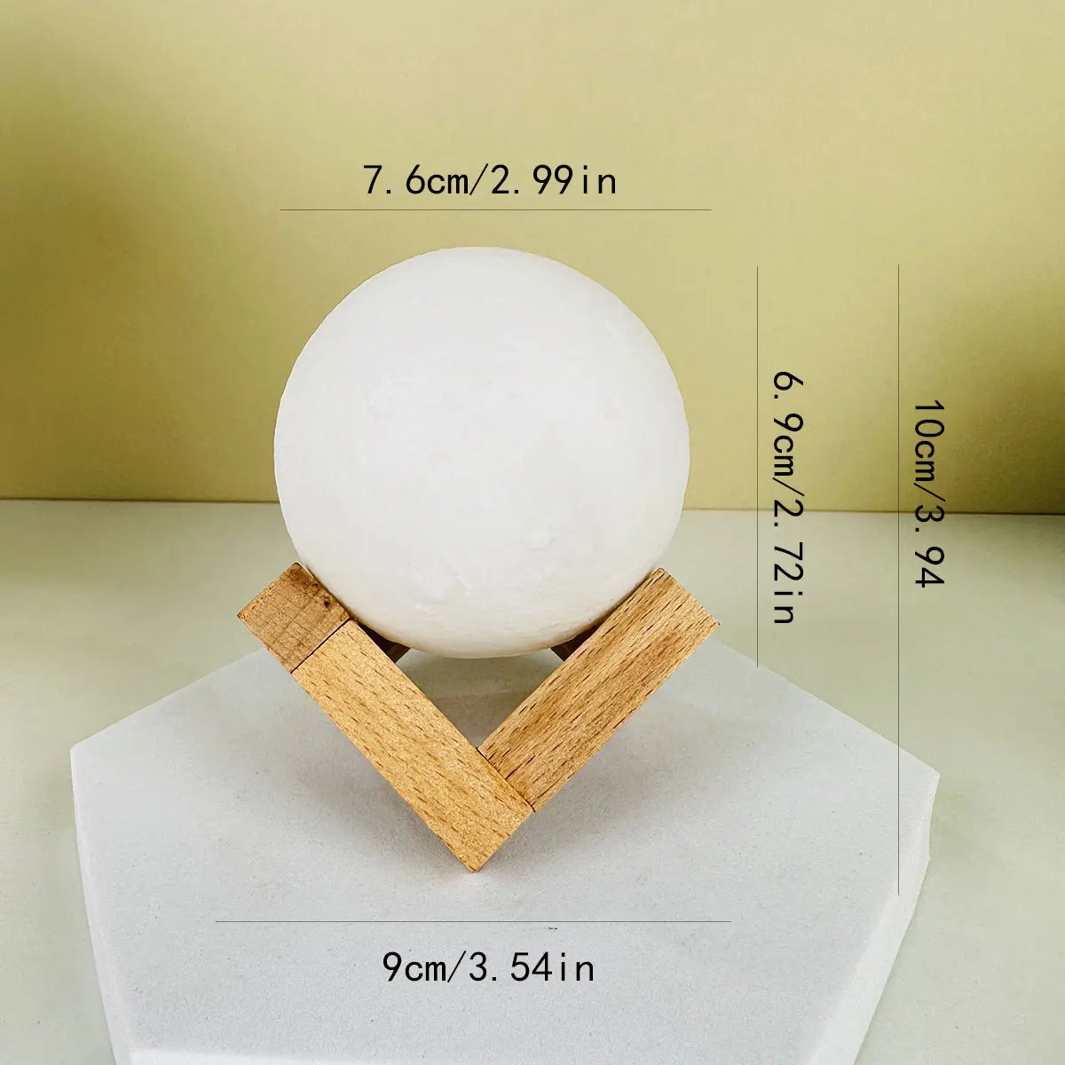 8cm Moom Night Light Romantic Atmosphere Creative Gift Moon Light LED Bedroom Bed Decoration Ambiance Light Lamp Soft Warm Light