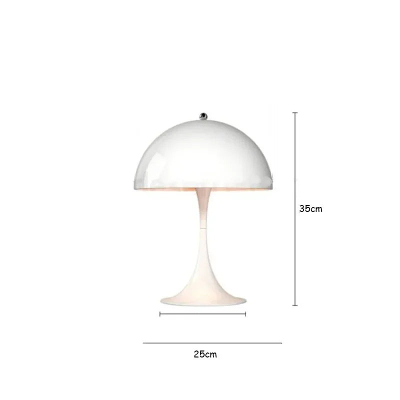 Modern Minimalist Home Decor Desk Light Creative Mushroom Table Lamp Bedroom Bedside Lamps Office Study Reading Lighting Fixture