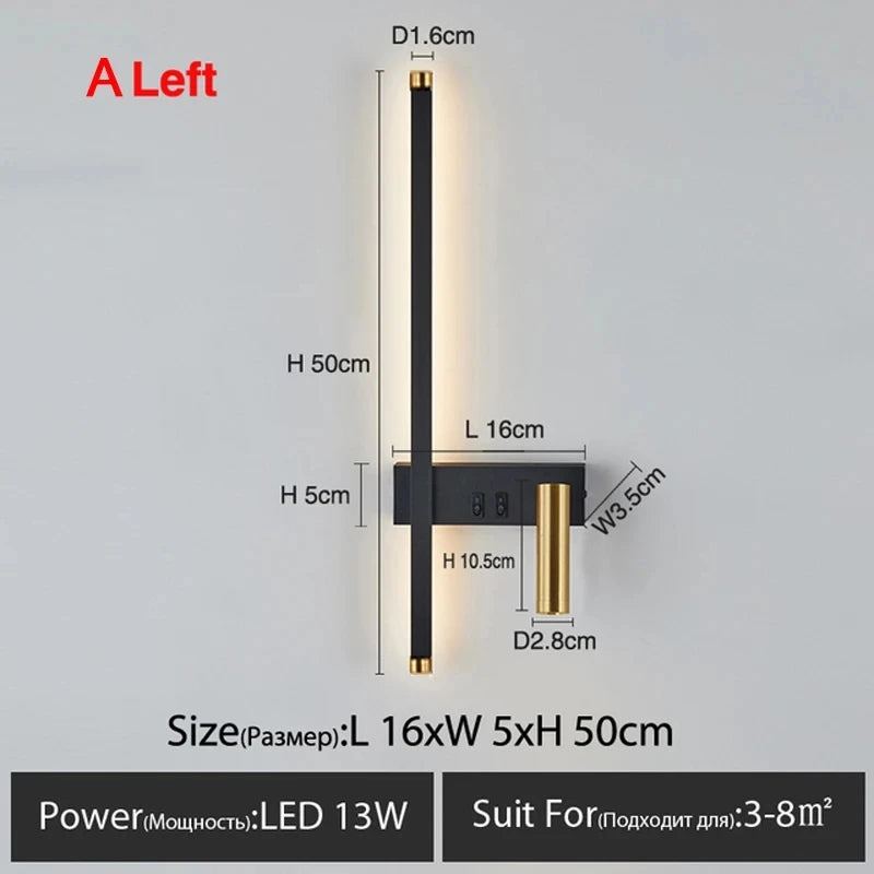 Nordic Wall Lamps Modern Led Lights For Room Home Decoration Interior Bedside Lamp Living Room Sofa Background Wall Sconce Lamps
