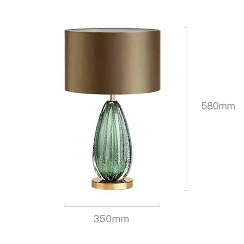 Living Room Oversized Glass Table Lamp Bedroom Home Decoration Modern Atmosphere Bedside Table Simple Lighting Desk Lamp
