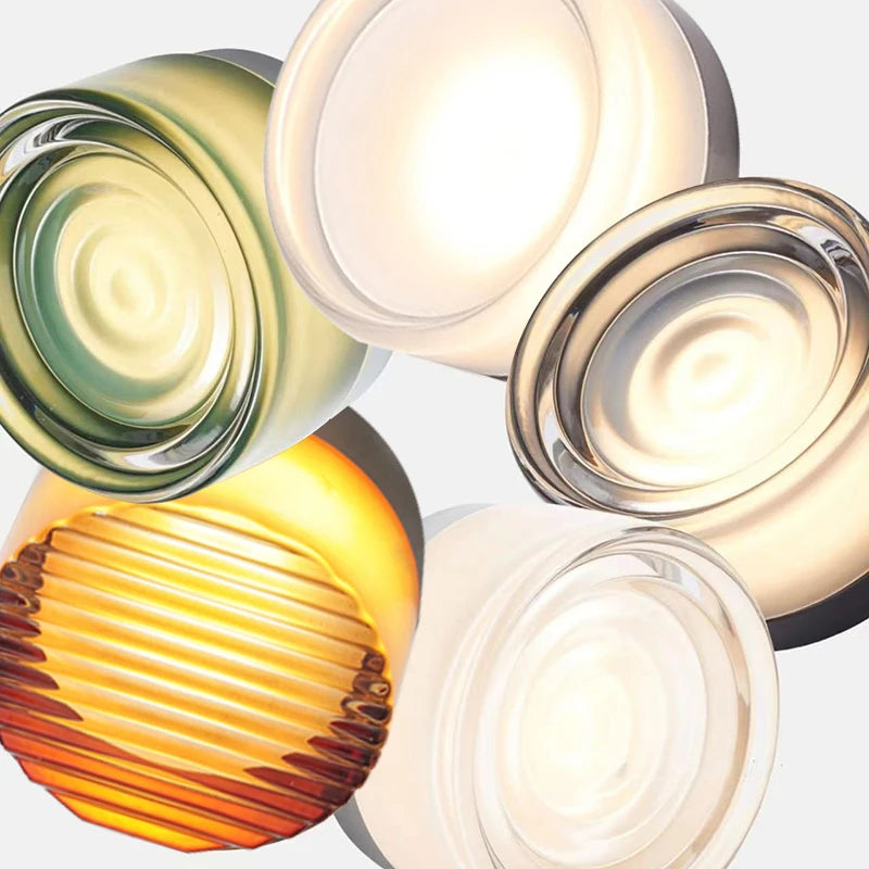 Nordic LED Wall Lamp Amber Jelly Interior Decoration Acrylic Small Wall Lamp Bedroom Living Room Balcony Entrance Hotel Lighting