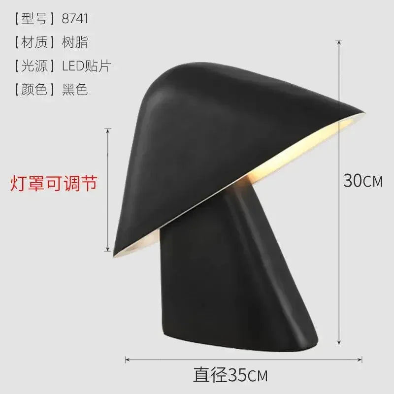 Modern Minimalist Resin LED Desk Lamp Designer Creative Bedroom Bedside Light Study Living Room Decor Atmosphere Table Lighting