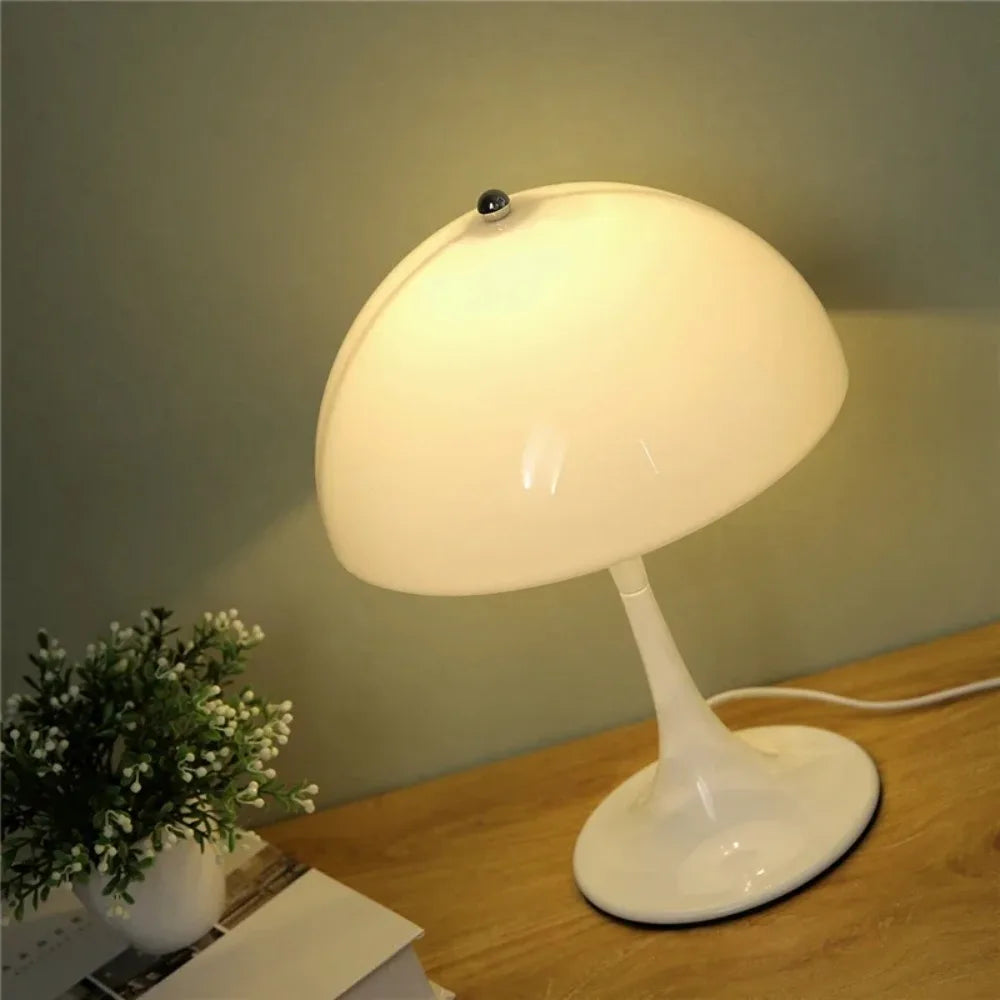 Modern Minimalist Home Decor Desk Light Creative Mushroom Table Lamp Bedroom Bedside Lamps Office Study Reading Lighting Fixture