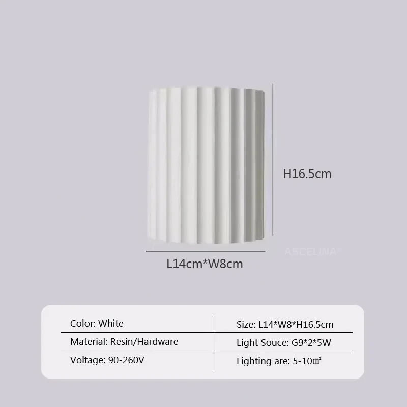 Macaron LED Wall Lamp Resin Home Decor Fixtures Wall Light Luxury Home Decor Wall Sconce For Living Room Bedside Hallway Lamp