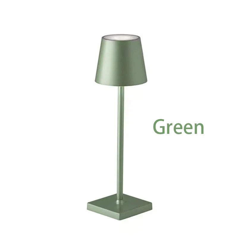 LED Table Lamps 3Levels Dimmable Wireless Led Desk Lamp Touch Bedside Creative Ambient Light USB Rechargeable Bar Outdoor Decor