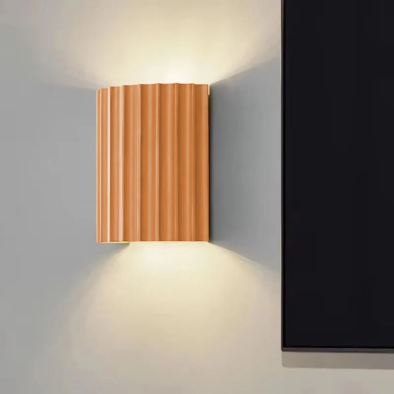 Macaron LED Wall Lamp Resin Home Decor Fixtures Wall Light Luxury Home Decor Wall Sconce For Living Room Bedside Hallway Lamp