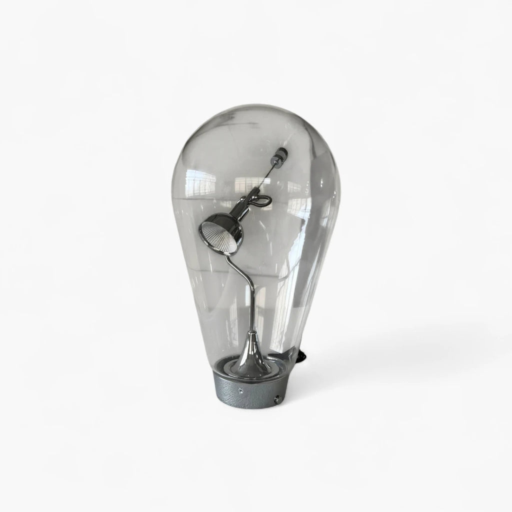 Lampe De Chevet En Verre Vintage