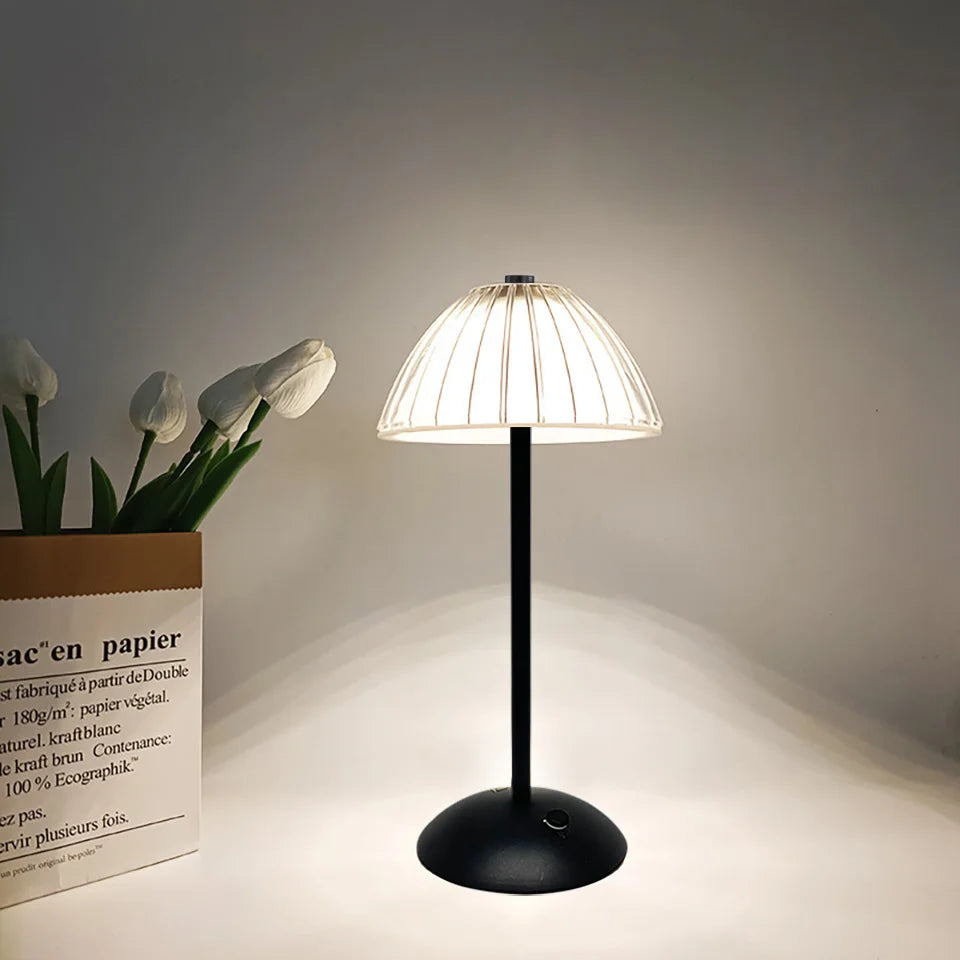LED Table Lamp Touch Lamp Reading Light Rechargeable Light Wireless Retro Night Lamp Nordic For Study Bedroom Desk Lamp Bar Home