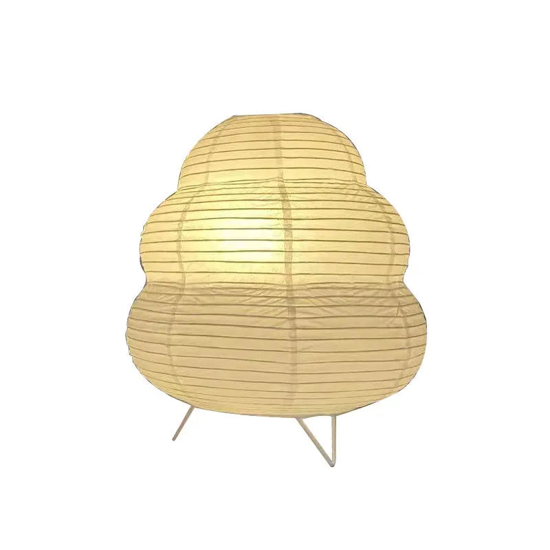 Nordic Paper Lantern Table Lamp Japanese Style Modern Living Study Room Bedroom Bedside LED Night Lighting Decor Drop Shipping