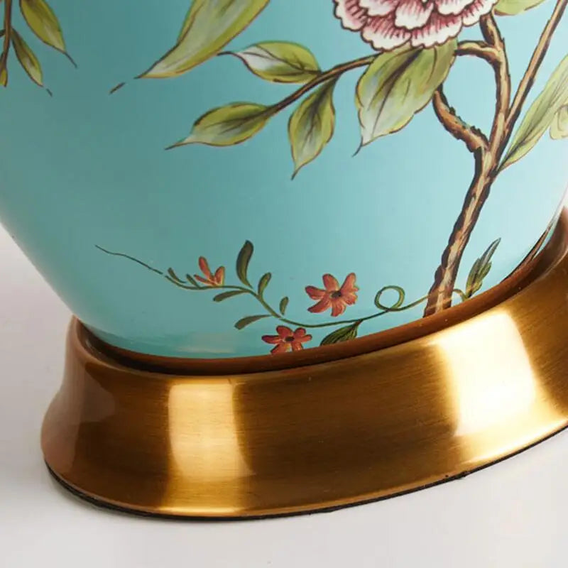 Lampe De Chevet Céramique Bleu