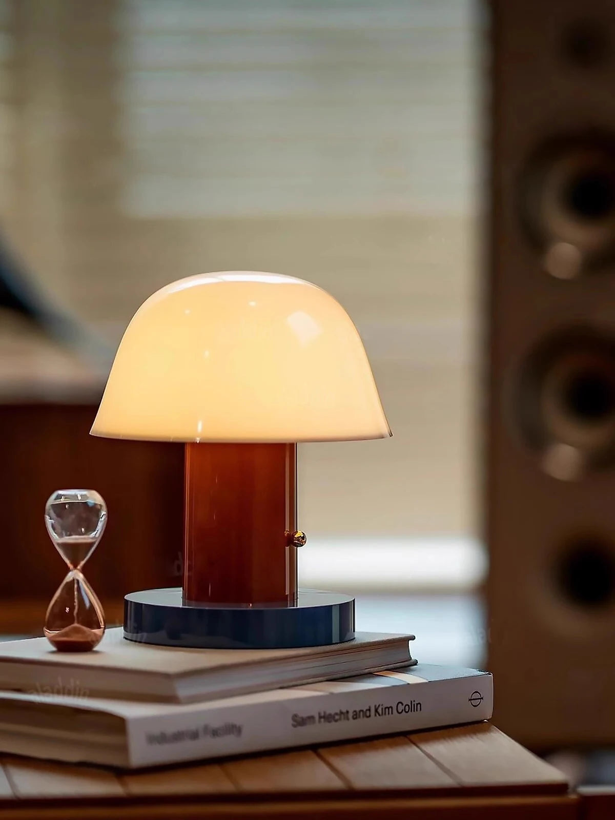 Cordless Mushroom Table Lamp Rechargeable Battery Operated Small Mushroom Night Light for Bedroom Living Room Restaurant Outdoor