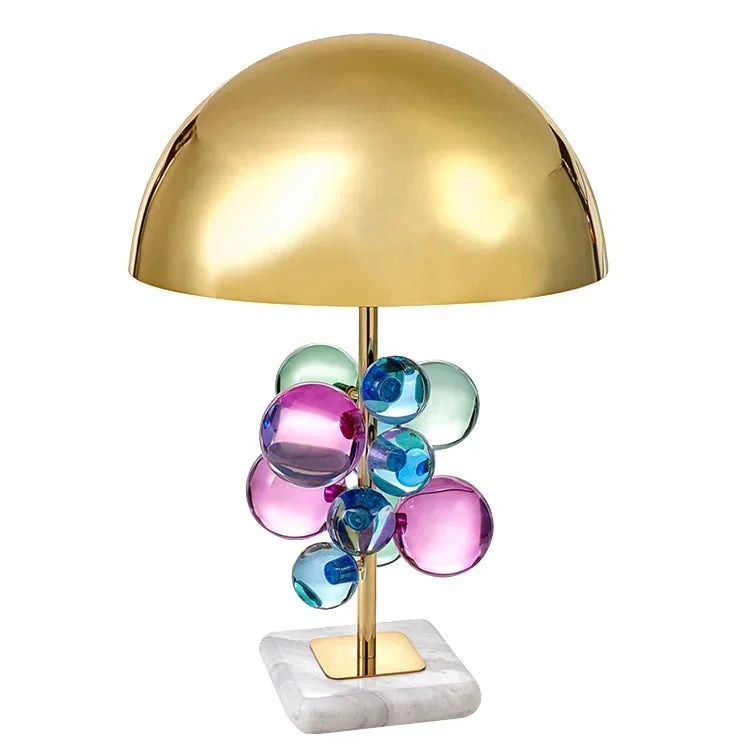 Postmodern Creative Color Crystal Desk Lamps for Bedroom Model House Villa Living Room Study Light Luxury Floor Lamp Home Decor