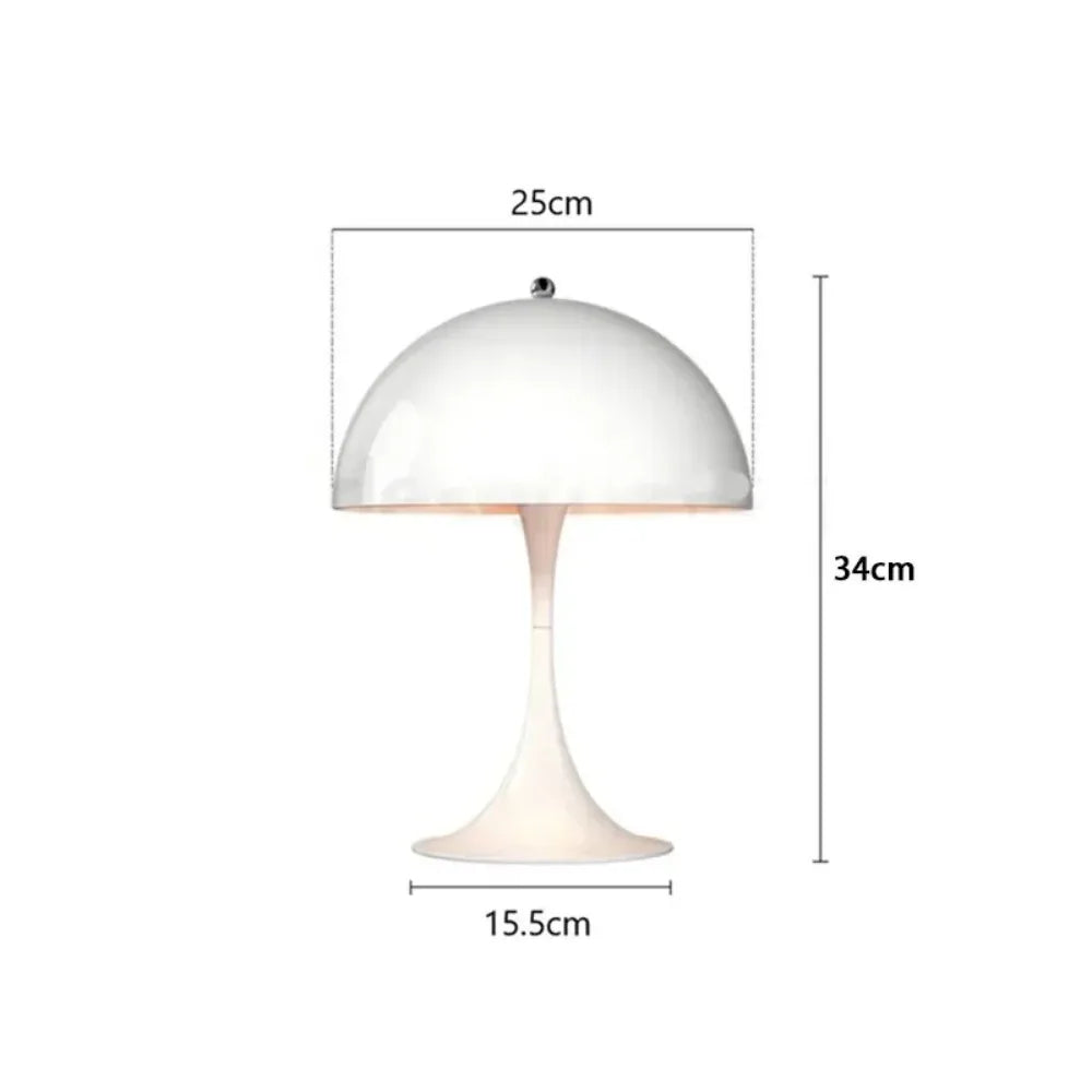 Modern Minimalist Home Decor Desk Light Creative Mushroom Table Lamp Bedroom Bedside Lamps Office Study Reading Lighting Fixture