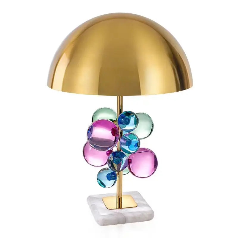 Postmodern Creative Color Crystal Desk Lamps for Bedroom Model House Villa Living Room Study Light Luxury Floor Lamp Home Decor