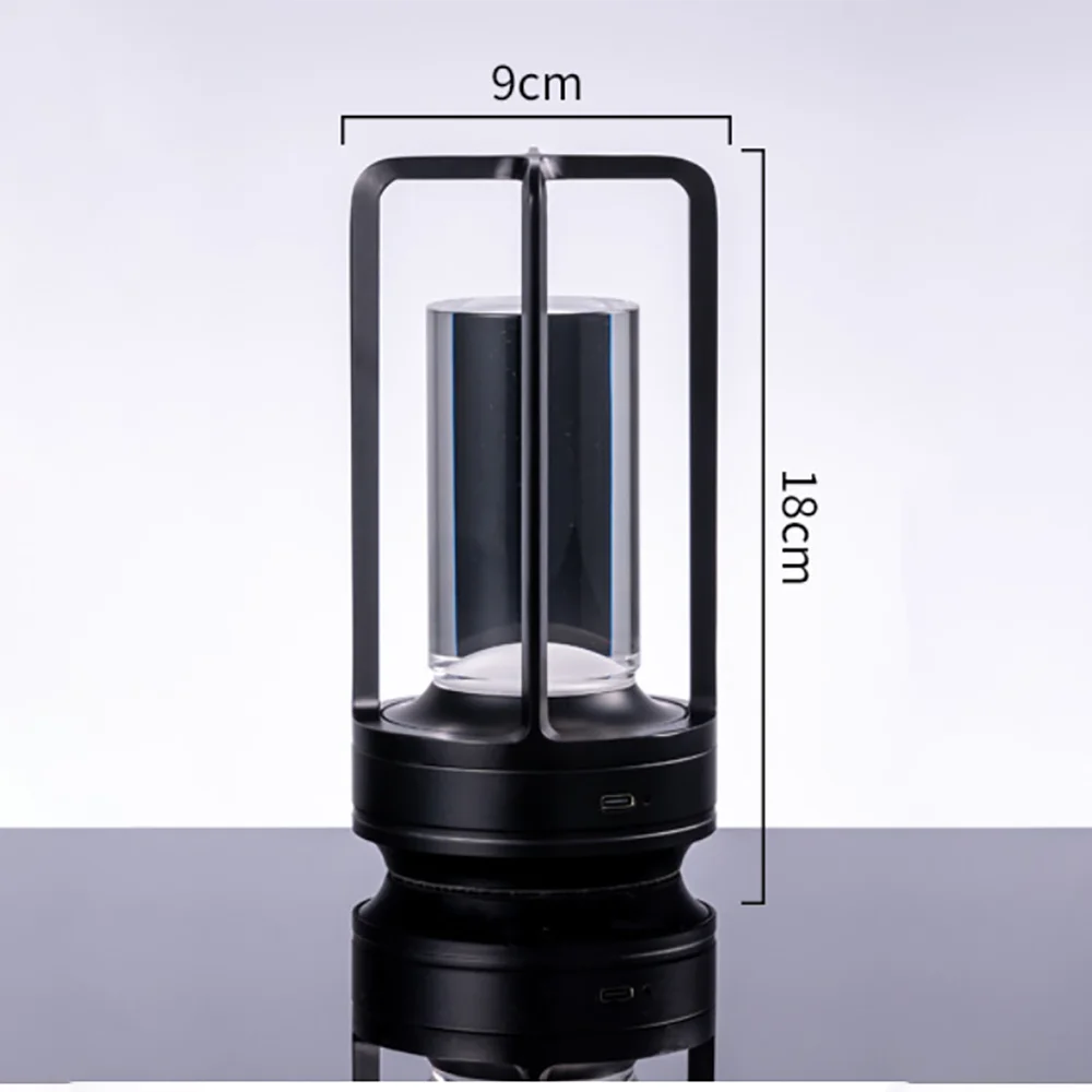 LED Table Lamp plastic bedroom bedside desk lamp rechargeable touch dimming desk lamp dining table decorative table lamp