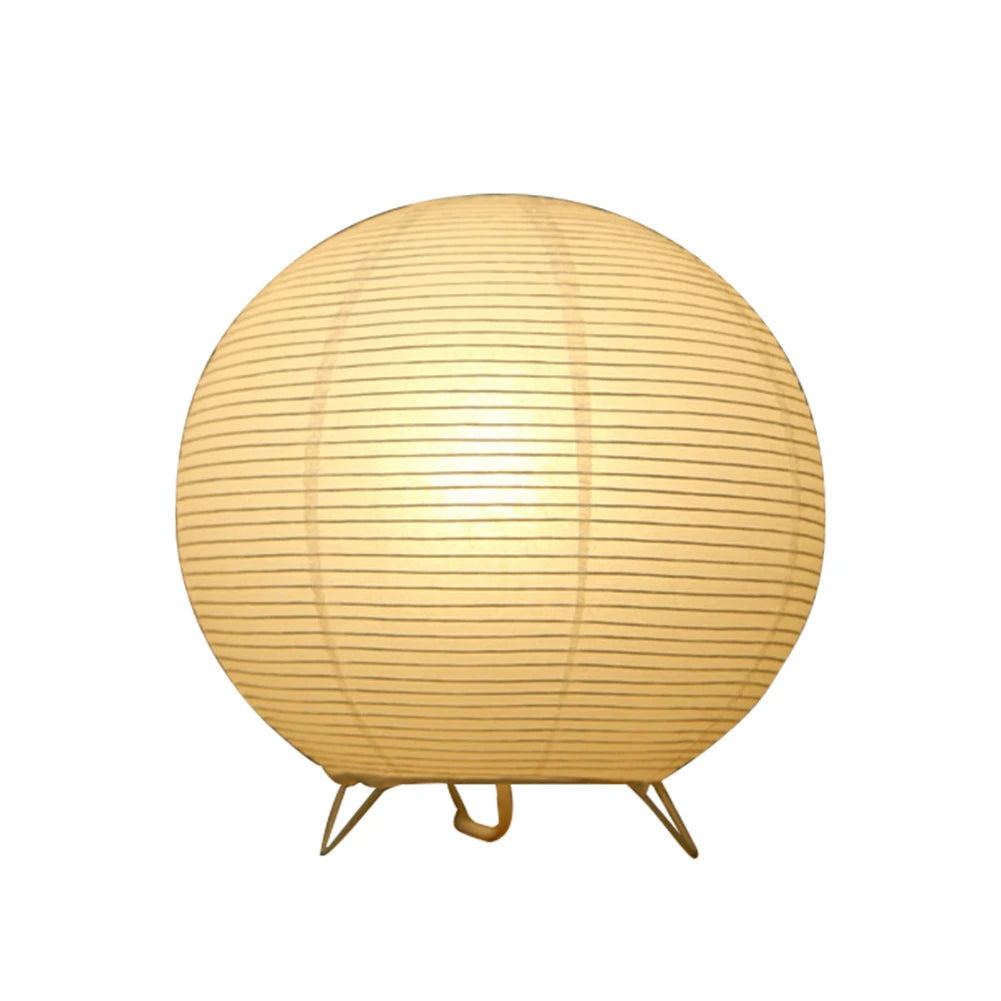 Nordic Paper Lantern Table Lamp Japanese Style Modern Living Study Room Bedroom Bedside LED Night Lighting Decor Drop Shipping