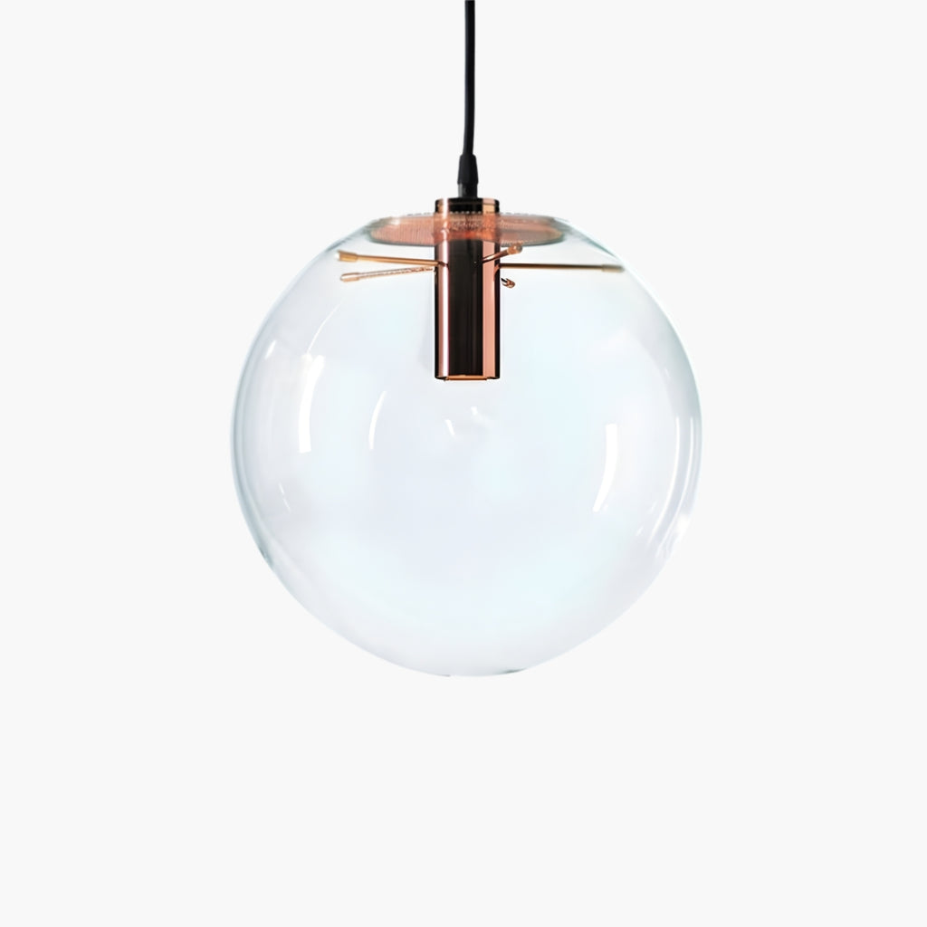 Suspension Boule en Verre LED Rose Gold ou Noir