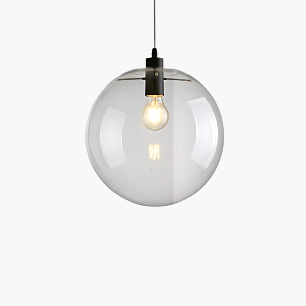 Suspension Boule en Verre LED Rose Gold ou Noir
