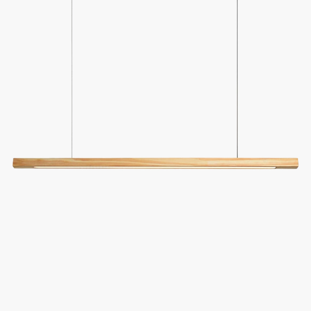 Suspension LED moderne en bois allongé Hang