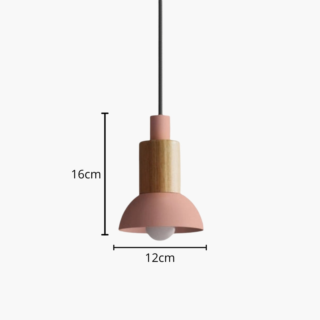 Suspension design en bois et métal de différentes formes Window