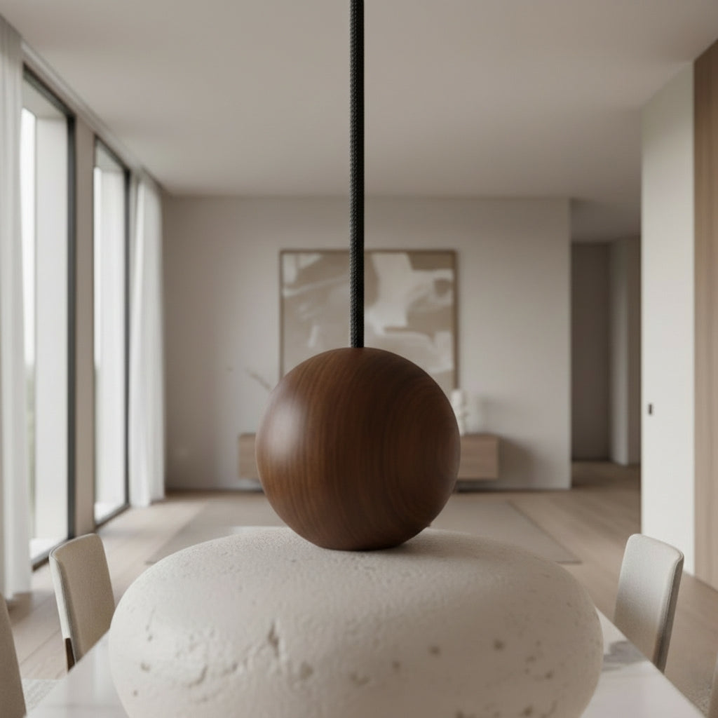 Suspension en Bois de Travertin