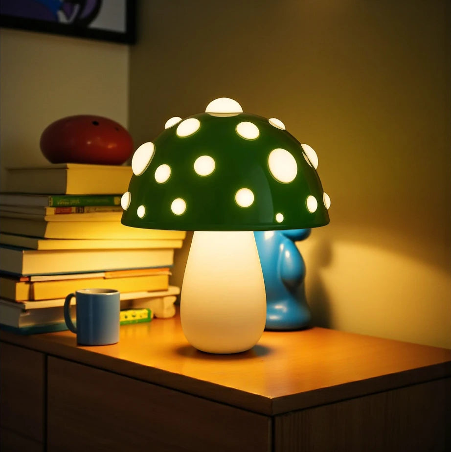 Lampe De Chevet Champignon Vert