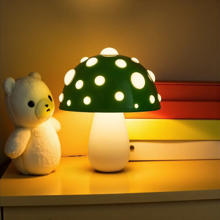 Lampe De Chevet Champignon Vert
